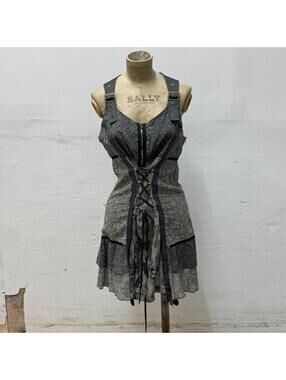 Vintage La Mode Est À Vous Avant-Garde Corset Mini Dress